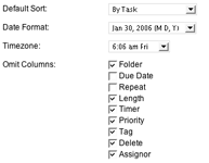customize your task list
