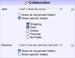 private sharing