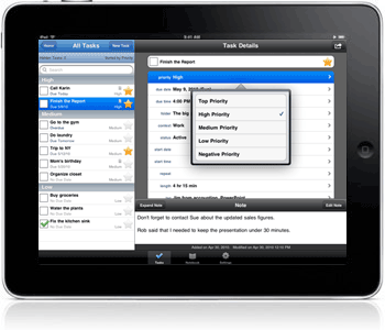 Toodledo iPad App